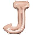 Anagram 37 in. Letter J Rose Gold Balloon 89762